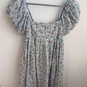 Floral Puff Sleeve Dress